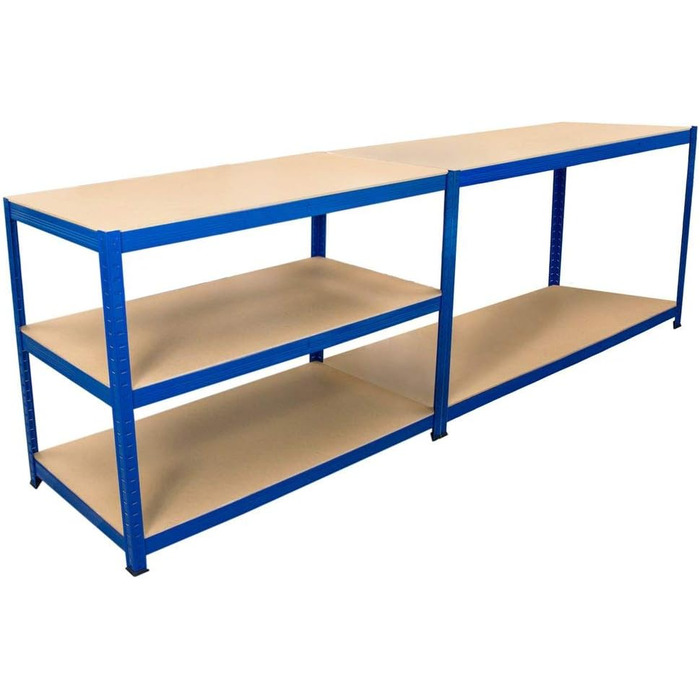 Засоби безпеки SCHMIDT Міцний стелаж 180x120x60 см Безригельний стелаж 275 кг на полицю Вантажопідйомність стелажів для зберігання 1375 кг 180 x 120 x 60 см В x Ш x Г