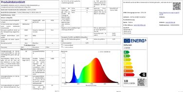 Світлодіодна стрічка ChiliTec COB 1м, димована, вологозахищена IP65, 12V, 10W, 908 люмен, 3000K, крок різу 5см, самоклеюча, для внутрішнього та зовнішнього використання, тепле біле світло.