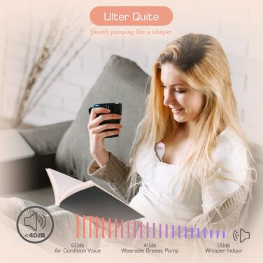 Електричний молоковідсмоктувач KISSBOBO, електричний молоковідсмоктувач, 2 режими та 9 рівнів з РК-дисплеєм, малошумний електрични