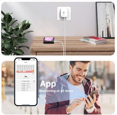 Зарядний пристрій LIMETA на 8 акумуляторів типу AA AAA Швидкісний зарядний пристрій макс. 27 Вт Побутовий зарядний пристрій для літій-іонних, нікель-метал-гідридних, нікель-кадмієвих, літій-полімерних та літій-полімерних акумуляторів