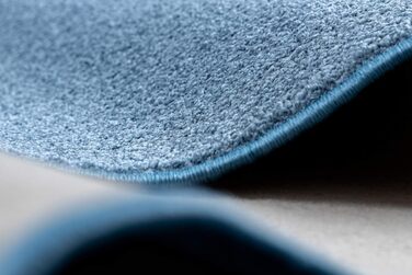 Однотонний ніжний килим Santa FE для кімнат, вітальні, спальні, килимове покриття, синій, різні розміри, 400x600 см 400x600 см Син