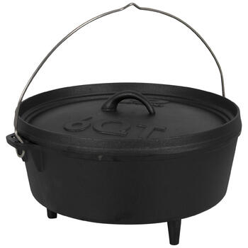 Казан з кришкою Bo-Camp Dutch Oven Cast Iron 31 cm / 5 L Black (2122410)