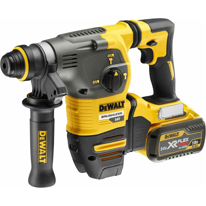 Акумуляторний комбінований перфоратор DeWALT DCH333X2-QW SDS-plus, 54 В, чорний/жовтий, розмір