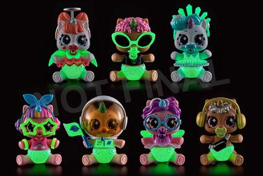 Несподіваний загін єдинорогів Серія 6 Новонароджений єдиноріг Загадковий загін Сяйва Колекційна капсула (5 шт.) Скіни X-shot, 5