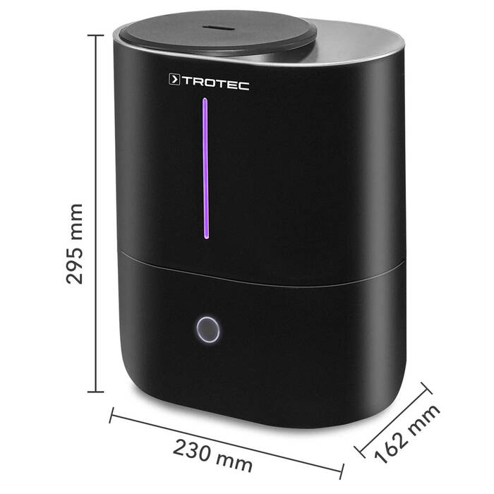 Зволожувач повітря ультразвуковий Trotec B 2 E Black (1160000051)