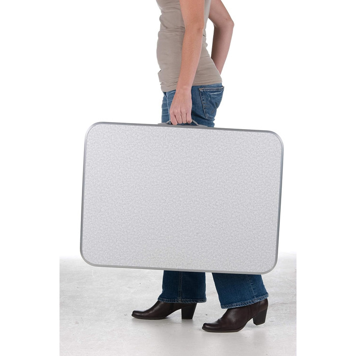 Складаний стіл Camp Active - Ніжки з регульованою висотою - Надлегкий алюміній - 75x55x60 см, сріблястий