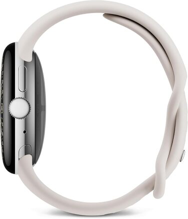 Мм) смарт-годинник на Android із вигнутим дисплеєм, відстеженням фітнесу та підтримкою Gemini корпус із полірованого сріблястого алюмінію спортивний ремінець із порцеляни LTE поліроване срібло / порцеляна 41 мм, 4 (41