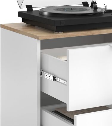 Комод Vicco Wido, полиця з дверцятами, білий/Сонома, 60 x 50 см з 2 шухлядами