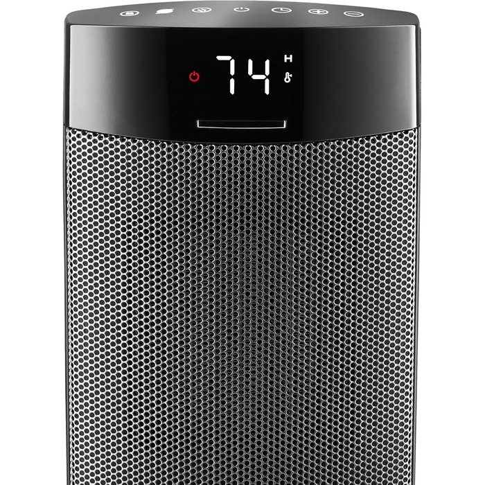 Керамічний настільний обігрівач Lasko CD12950 для побутового використання з тумблером, блокуванням від дітей, цифровим дисплеєм, т