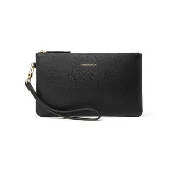 Дорис і Джекі Клатч на зап'ястя -005, Натуральна шкіра, Чорний