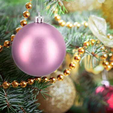 Різдвяні кульки набір із 100 шт рожеві Relaxdays