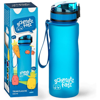 Пляшка для пиття schmatzfatz дитяча герметична 0,5 л, спортивна пляшка для пиття шкільна для походів та спортзалу, пляшка для води