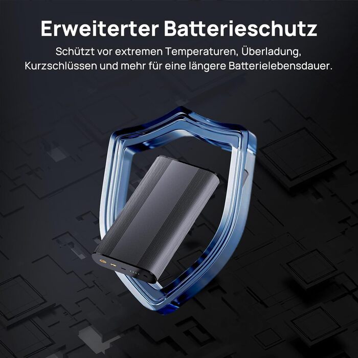 Акумуляторний блок для відеореєстратора BL96NNX 70 мАй, резервне живлення LiFePO4 ємністю 96 Втгод з функцією паркування до 30 годин, захист від зниження напруги, вихід XT30USB-C, 7-ступінчастий захист BMS (зарядка блоку запобіжників)