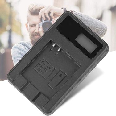 Зарядний пристрій Nikou NB-4L/8L з РК-дисплеєм, простий зарядний пристрій, USB-зарядний пристрій 5V 1-2A 10W