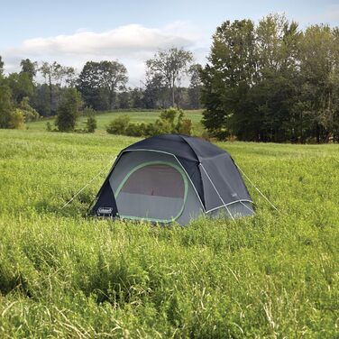 Намет Coleman Skydome 4 особи – швидке встановлення, WeatherTec, 3 сезони, синій, 2,4 × 2,1 м