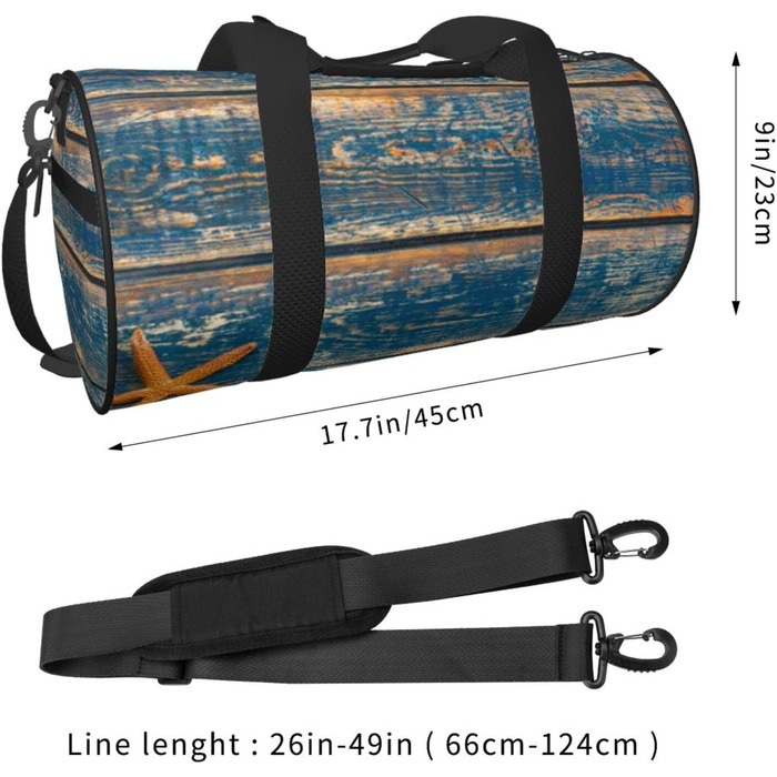 Вінтажна спортивна сумка-мішок для подорожей, чоловіча та жіноча, дерев'яна фактура, ідеальна для літа та активного відпочинку