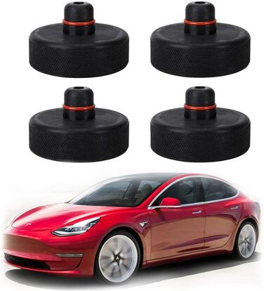 Підйомна накладка Yereash Jack для Tesla Model 3, 4PCS Jack Point Pad Міцний адаптер захищає акумулятор і фарбу для використання з підлоговим домкратом, аксесуари Tesla Model 3