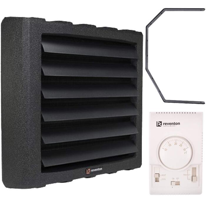 Повітряний обігрівач, обігрівач для прихожей, нагрівальна спіраль, вентилятор-обігрівач HC20-3S 21 кВт, включаючи кронштейн та термостат