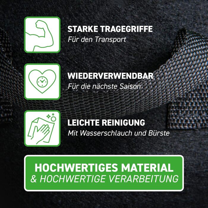 Мішки для рослин GardenMate з нетканого матеріалу об&39ємом 5 x 60 л, Ø45,5 см, висота 40 см - Blackline 5 x 60 літрів (D45,5xH40 см) Blackline