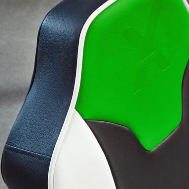 Дитяче ігрове крісло-гойдалка X Rocker Shadow 2.0 з аудіосистемою 2.0 - зелене/чорне/біле