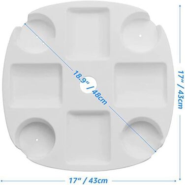 Парасольковий столик, Пляжний парасольковий столик з підстаканниками, відсіки для закусок - Піднос для парасольок для пляжу, патіо, саду, басейну, пікніка, заднього двору