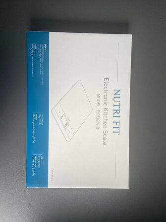 Цифрові кухонні ваги NUTRI FIT, що перезаряджаються, USB електронні кухонні ваги, висока точність, портативна та функція тари, 11