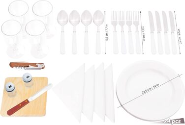 Рюкзак для пікніка BRUBAKER для 4 осіб, чорний, 30 39 x 21 см - вкл. відділення-холодильник знімний ізольований тримач для пляшок, чорний - 4 особи