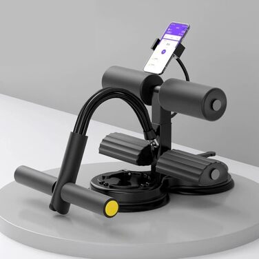 Тренажер для пресу, тренажер для бодібілдингу, тренажер для приміщень з тримачем для телефону, для силових тренувань кора, планки, стегна, підлога, тверда деревина, мармурова плитка, подорожі, офіс