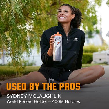 Ізольована пляшка Gatorade, чорна, 850 мл 887 мл чорна