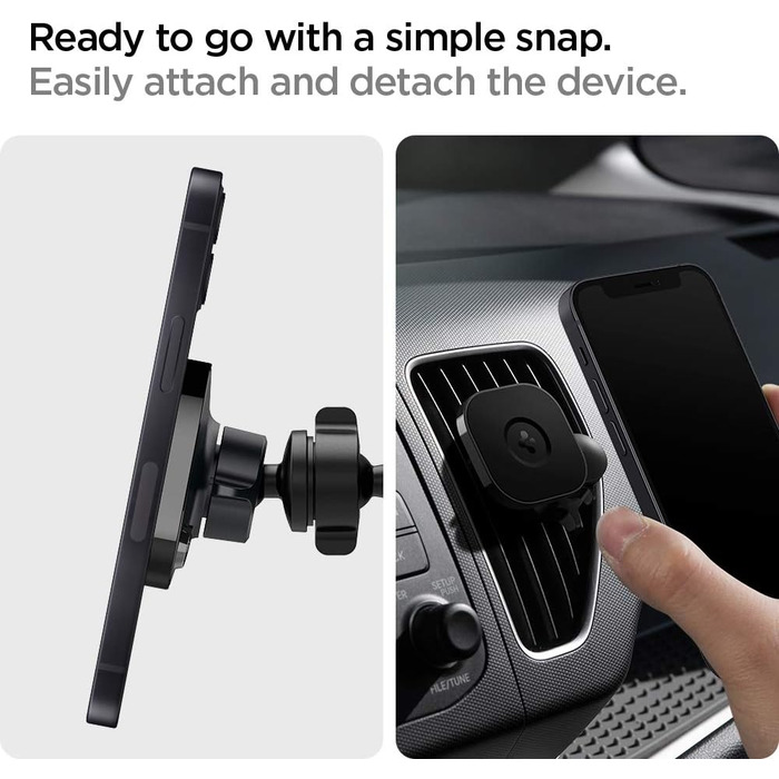 Тримач для мобільного телефону Spigen OneTap Magfit для автомобільного кріплення Magsafe, магнітний тримач для мобільного телефону