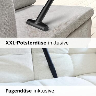 Пилосос Bosch з мішком Series 8 BGB75X494, пилосос, ідеально підходить для алергіків, гігієнічний фільтр, підлогова насадка для па