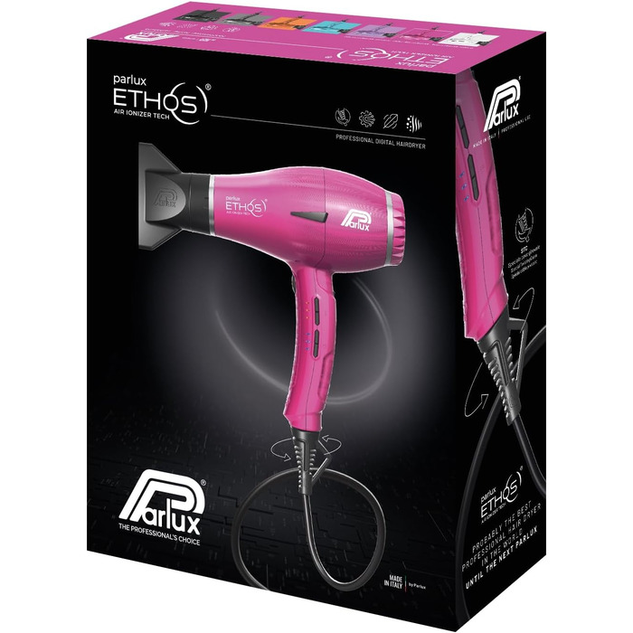 Фен Parlux Ethos, колір fuchsia