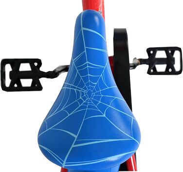 Дитячий велосипед Volare Spider-Man 14 дюймів 3,55 років Ручні та американські гальма, додаткові колеса, захист ланцюга, світловідбивачі Регульоване сідло Подарунок для хлопчиків та дівчаток