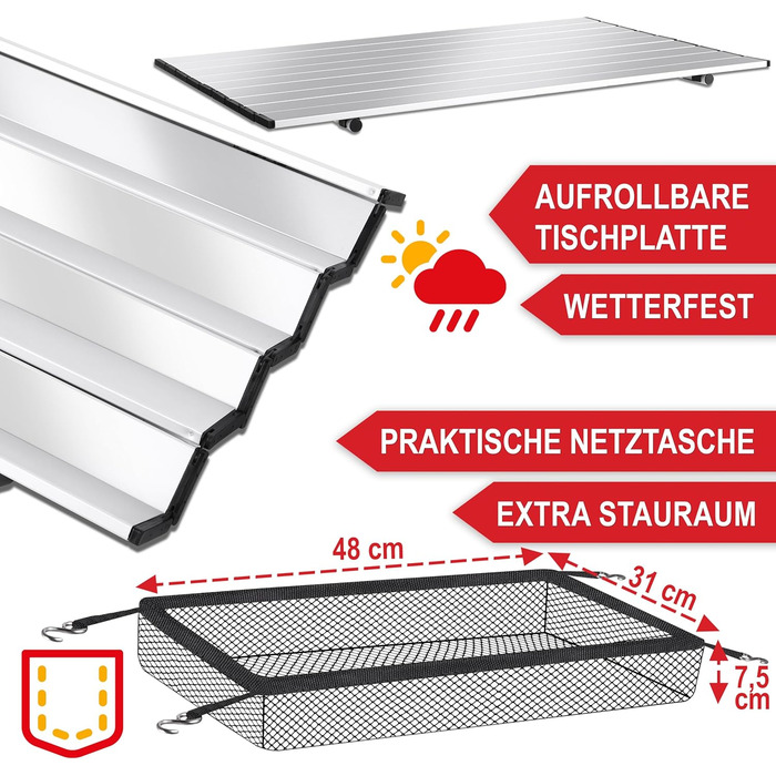 Складаний кемпінговий стіл для 2 осіб Легкий алюмінієвий складаний стіл із сітчастою сумкою та сумкою для перенесення Ідеально підходить для кемпінгу, саду, риболовлі та активного відпочинку, сріблястий