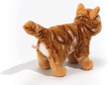 М'яка іграшка Teddy Hermann 90682 Кішка 20 см, червоно-мармурова, з перероблених матеріалів