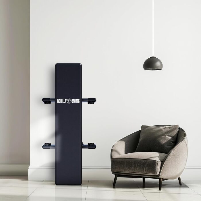 Лава для штанги - Складана, Плоска, Суцільна, до 400 кг, Чорна - Плоска лава, Тренувальна лава, Фітнес-лава, Лава для жиму лежачи для дому