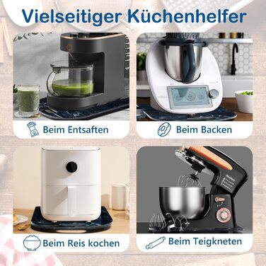 Розсувна дошка Achkey для Thermomix TM6 TM5 Високоякісні тефлонові ковзання без зусиль і надійна підставка Малюнок Художня хмара