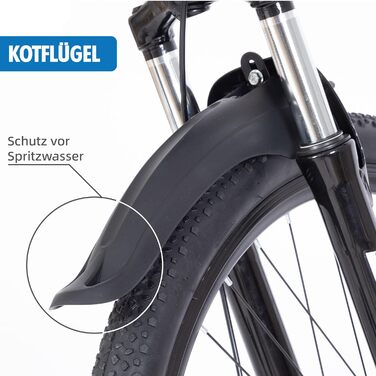 Гірський велосипед, колеса 26&quot та 27,5&quot, MTB з дисковими гальмами, 21 швидкість, підходить для чоловіків та жінок, синій - 26&quot