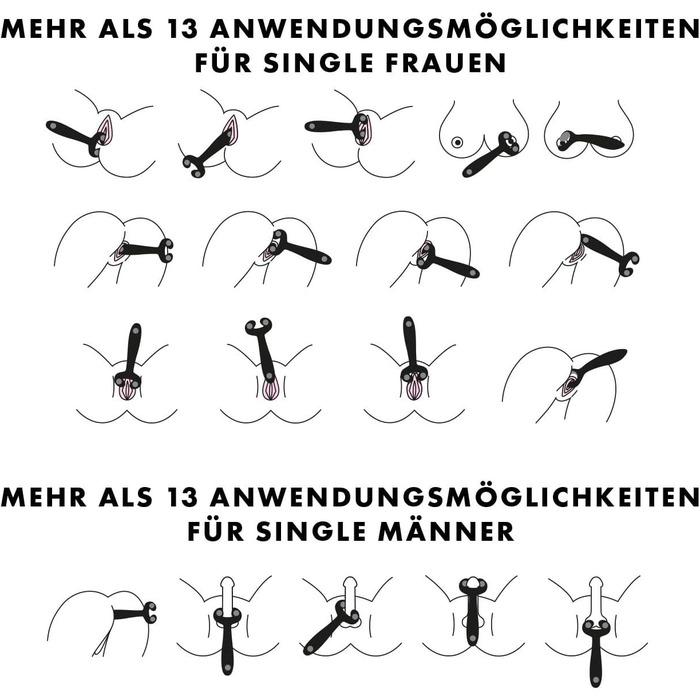 Вібратор для пар Satisfyer Endless Fun, 33 режими використання, 100 функцій вібрації, синій