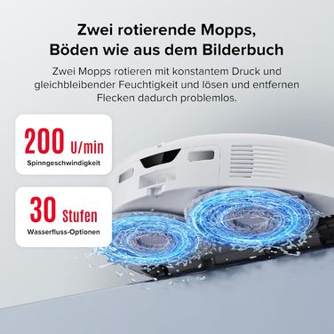 Робот-пилосос roborock Qrevo Curv з функцією миття підлоги та підйомною шваброю, подвійна система проти сплутування, шасі AdaptiLi