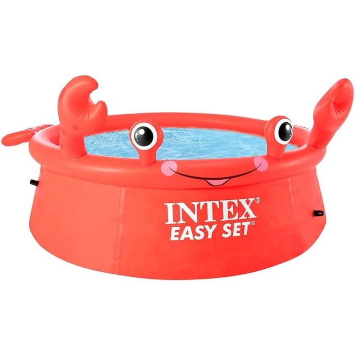 Наземний басейн Easy Set Round Crab, 880 л, ПВХ, червоний, 183x51 см, 26100NP