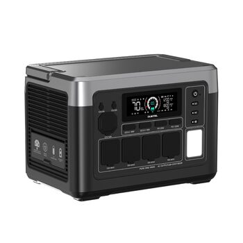 Портативна зарядна станція OUKITEL P1000 Plus, акумулятор LiFePO4 ємністю 1024 Втгод, сонячний генератор потужністю 1800 Вт, швидка зарядка від 0 до 80 за 45 хвилин для кемпінгу, кемперів та відключень електроенергії