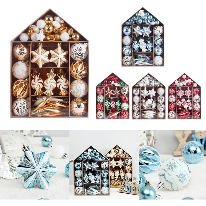 Набір різдвяних кульок із 73 предметів Micpointik