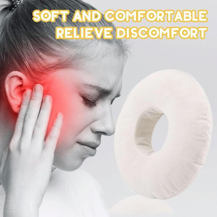 Подушка Funmo з отвором, пірсинг, з проколюванням вуха від болю в вухах, подушка-пончик, пірсинг, кільце для сну для знеболення
