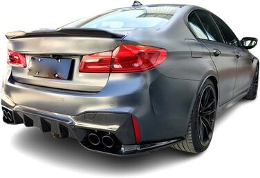 Задній спойлер Fly Design підходить для BMW 5 Series G30 Extra Wide Gloss Black