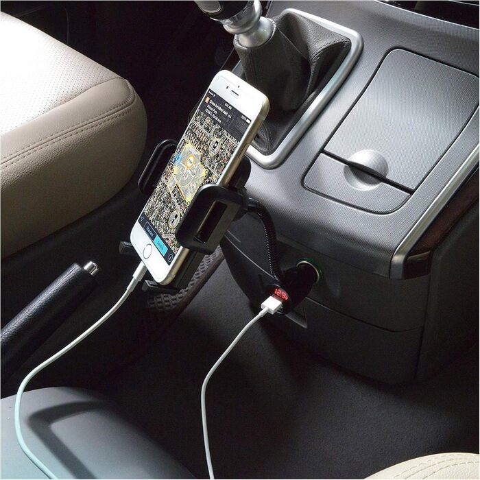 В-1 універсальний автомобільний тримач із зарядним пристроєм подвійний USB адаптер живлення прикурювача функція зарядки в т.ч. сві