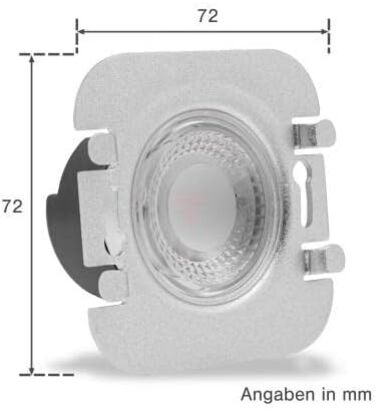 Світлодіодний світильник для сходів LongLife 230 В Сходинка Квадрат Білий - Нижня частина Колір світла Теплий білий 3000K 1,5 Вт О