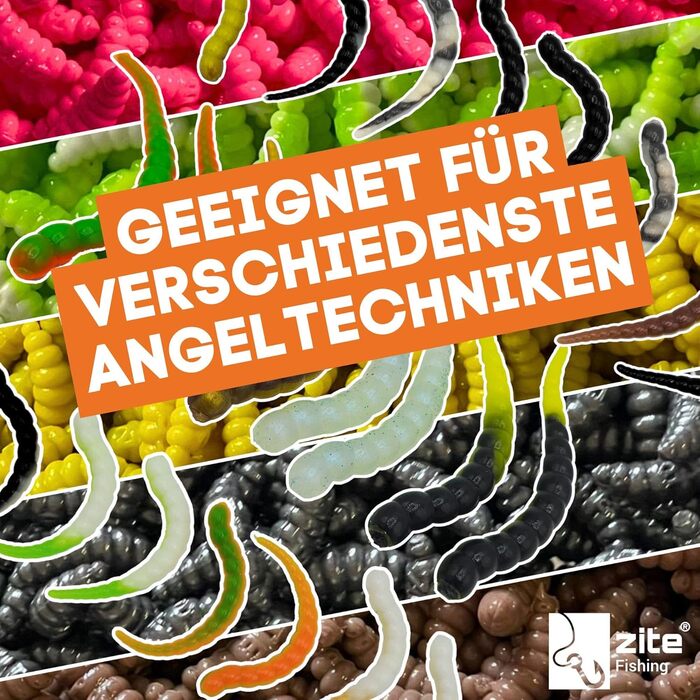 Приманки Zite Fishing Curly Viper Trout з м&39якого пластику, 8 шт. , 6,5 см - Змієподібна форелеподібна приманка, новий продукт рибальська приманка UL, обертова та серпантинова без фталатів та ручної роботи, різні розміри