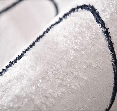 Килимок для спальні 40 х 120 см, що миється, милий і кумедний дитячий килимок, сучасний, з принтом, білий, неправильної форми для