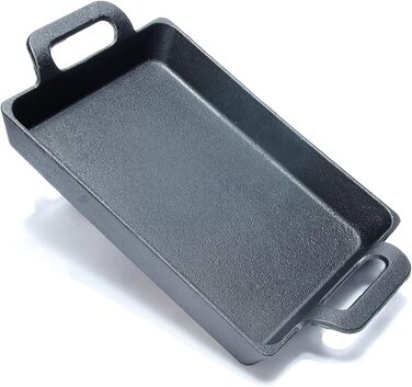 Чавунна сковорода Bestargot Camping, Hobo Cooker Кемпінгова плита Сковорода-гриль Чавунна сковорода, прямокутна чавунна сковорода